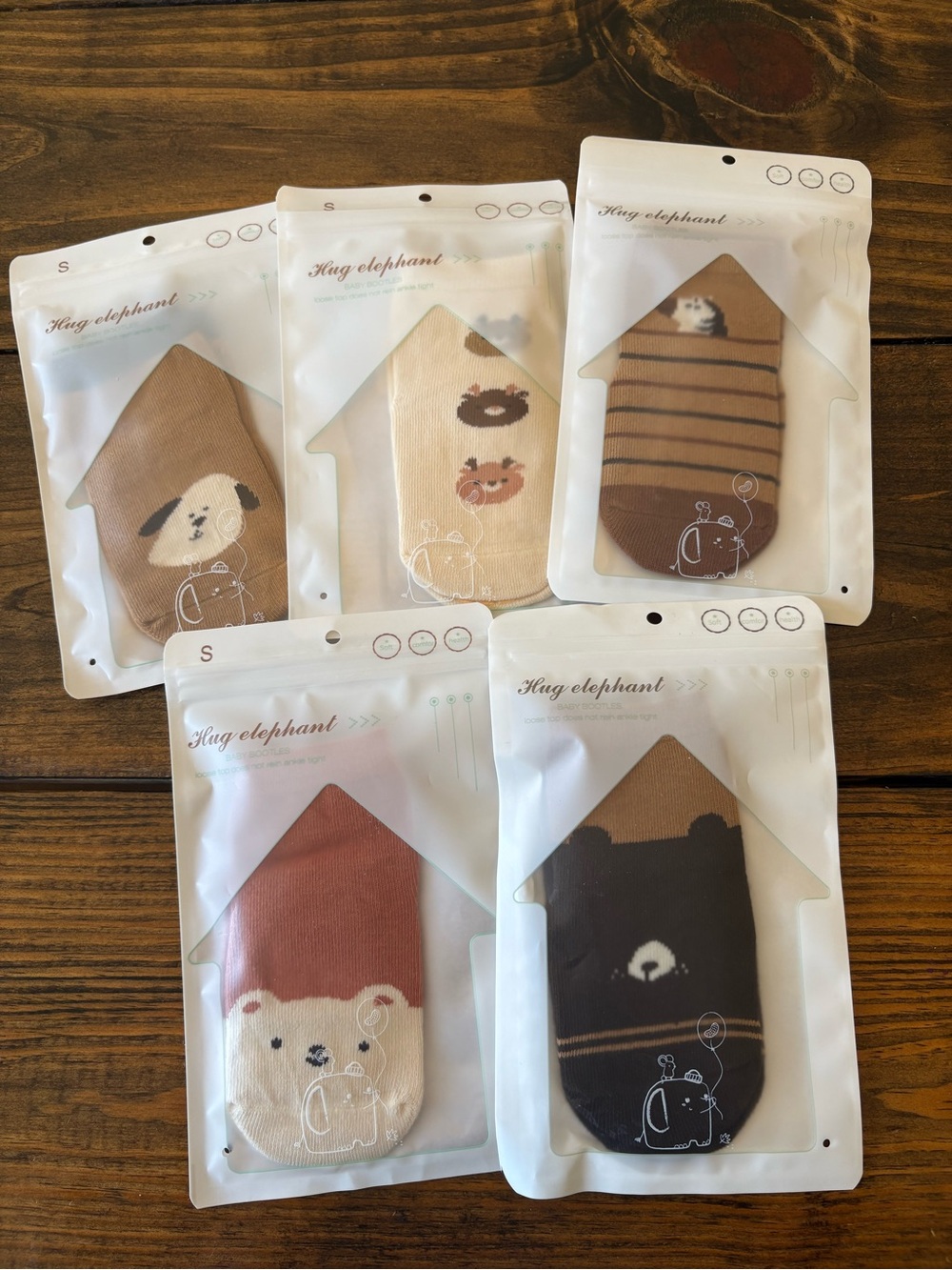 Toddler Animal Socks - 5 Pairs